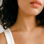 BERISO 14K Gold/Silver Plated Choker Necklace for Women Shining Dots Station Gold Chain Necklace Beads Sparkle Chain Necklace Link Chain Exquisite Jewelry for women - Image 3