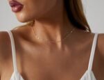 BERISO 14K Gold/Silver Plated Choker Necklace for Women Shining Dots Station Gold Chain Necklace Beads Sparkle Chain Necklace Link Chain Exquisite Jewelry for women - Image 5