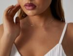 BERISO 14K Gold/Silver Plated Choker Necklace for Women Shining Dots Station Gold Chain Necklace Beads Sparkle Chain Necklace Link Chain Exquisite Jewelry for women - Image 6