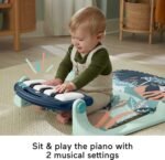 Fisher-Price Baby Playmat Kick & Play Piano Gym with Musical and Sensory Toys for Newborn to Toddler, Navy Fawn - Image 5