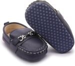 LONSOEN Baby Girls Boys Loafers Prewalker Dress Crib Shoes - Image 7