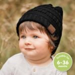 3-Pack Baby Beanies for Boys, Girls - Stretchy Knit Baby Hats, Cute Newborn & Toddler Winter Hat, Soft & Warm Infant Beanie 6-36 Months (Urban, M) - Image 3