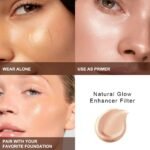 PHOERA Skin Glow Tint Foundation,Natural Radiant Longwear Filter Effect Silk Perfect Glow Flawless Foundation. (01 Fair) - Image 3