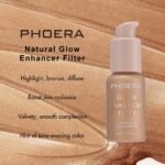 PHOERA Skin Glow Tint Foundation,Natural Radiant Longwear Filter Effect Silk Perfect Glow Flawless Foundation. (01 Fair) - Image 5