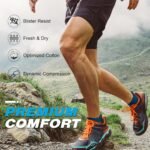 Mens Ankle Running Socks, Athletic Cushioned Low Cut Moisture Wicking Cotton Short Sports Socks, 6 Pairs - Image 3