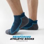 Mens Ankle Running Socks, Athletic Cushioned Low Cut Moisture Wicking Cotton Short Sports Socks, 6 Pairs - Image 7