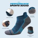 Mens Ankle Running Socks, Athletic Cushioned Low Cut Moisture Wicking Cotton Short Sports Socks, 6 Pairs - Image 10