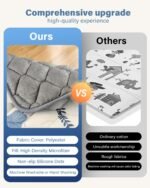 Baby Play Mat 50"x50", Non-Slip Baby Mat for Floor, Soft Thicker, Portable Playmat, Crawling Mat for Babies, Toddlers & Infants to Play and Learn(Earth Beigewhite Tones) - Image 7