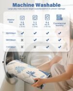 Baby Play Mat 50"x50", Non-Slip Baby Mat for Floor, Soft Thicker, Portable Playmat, Crawling Mat for Babies, Toddlers & Infants to Play and Learn(Earth Beigewhite Tones) - Image 8