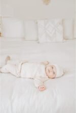 Konssy 6 Pack Baby Newborn Hats Set Knot Beanie Hats Soft for Infant Baby Girls Boys Caps 0-6 Months - Image 4