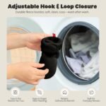 Baby Fleece Booties Newborn Unisex Booties Non-Slip Newborn Infant First Walkers Warm Shoes House Slippers for Baby Boys & Baby Girls Toddlers - Image 7