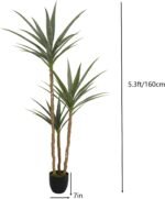 5.3FT Artificial Agave Tree,Faux Plants Indoor,Fake Agave Plant for Home Office Living Room Decor Indoor - Image 7
