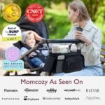 Momcozy Universal Stroller Organizer with Insulated Cup Holder Detachable Phone Bag & Shoulder Strap, Fits for Stroller like Uppababy, Baby Jogger, Britax, BOB, Umbrella and Pet Stroller - Image 8