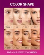 Cover Glow Perfect Cushion Foundation, Healthy-glow Finish, Natural Coverage, Moisturizing, Lightweight, Milk Touch Cushion,Winter Foundation，SPF 50 PA+++(#01 Vanil) - Image 4