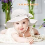 Baby Girl Sun Hat Summer Foldable Beach Hats with UPF50+ Sun Protection Wide Brim Toddler Bucket Hat Cap - Image 3