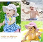 Baby Girl Sun Hat Summer Foldable Beach Hats with UPF50+ Sun Protection Wide Brim Toddler Bucket Hat Cap - Image 8