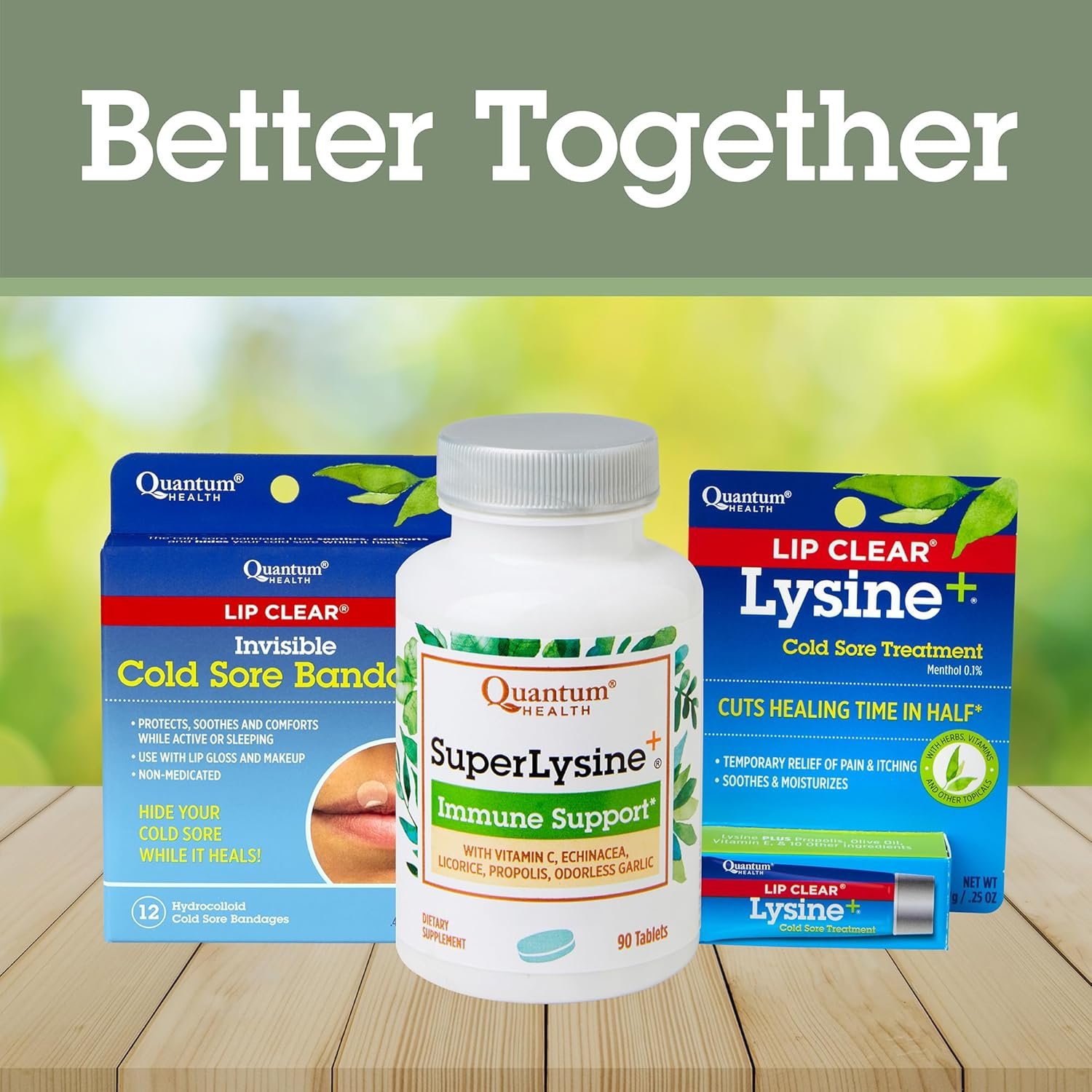 Quantum Health Lip Clear Lysine+ Cold Sore Treatment Soothe & Moisturize Mouth Sores - L-Lysine Menthol Calendula & Propolis Ointment - Transparent Fever Blister Healing Balm - 0.25 Oz - Image 9