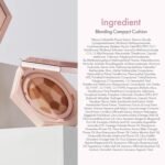 Blending Cushion 4-in-1 Korean Cushion Foundation with Italian Caviar, Collagen & Hyaluronic Acid - 12HR Long Lasting, Hydrating & Age-Defying Makeup Concealer 0.44 oz (#23 Natural Beige) - Image 9