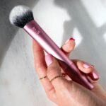 Real Techniques Tapered Cheek Brush, RT 449 Fluffy Blending Brush for Powder Blush & Highlighter, UltraPlush Synthetic Bristles, Vegan & Cruelty-Free Makeup Brush, 1 Count - Image 7