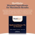 1% Hydrocortisone Lip Balm – Petrolatum-Free Relief for Chapped, Dry, or Irritated Lips due to Accutane, Isotretinoin associated Cheilitis, Weather Damage, and more - Unflavored - Image 7