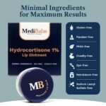 1% Hydrocortisone Lip Balm – Petrolatum-Free Relief for Chapped, Dry, or Irritated Lips due to Accutane, Isotretinoin associated Cheilitis, Weather Damage, and more - Unflavored - Image 8