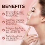 ABERA Collagen Neck Cream for Anti-Wrinkle & Acanthosis Nigricans with Niacinamide, Even Tone Moisturizer, UV Protection, Built-in Massage Roller (1.76 Fl Oz) - Image 5