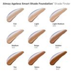Almay Anti-Aging Foundation, Smart Shade Face Makeup with Hyaluronic Acid, Niacinamide, Vitamin C & E, Hypoallergenic-Fragrance Free, 100 Light, 1 Fl Oz (Pack of 1) - Image 8
