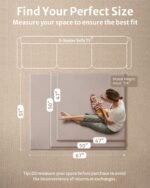 Blissful Diary Vegan Leather Baby Play Mat, 50x50 Thicken Foam Cushioned & Waterproof Playpen Mat for Infants and Toddlers, Stylish and Just Wipe-Clean Playmat for Baby Play on Floor, Taupe - Image 4