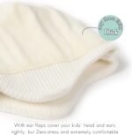 Toddler Baby Winter Hat Warm Fleece Lined Knit Kids Hat with Earflap Infant Newborn Pom Pom Beanie Knit Cap Girls Boys - Image 8
