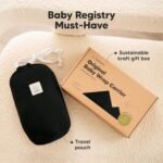 KeaBabies Baby Wrap Carrier - All in 1 Original Baby Carrier Newborn to Toddler Sling, Easy to Wear, Hands Free Bonding, Lightweight, Breathable Infant Wraps (Trendy Black) - Image 10