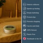 The Ilex Wood - All Natural Lip Balm - Lemon Balm and Peppermint - Cold Sore Treatment for Lips, Palm Oil Free, Cruelty Free, Plastic Free, Moisturising Lip Balm, Handcrafted - 10ml (0.34 fl oz) - Image 3