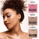 LAMEL Glow Highlighter: Face Make Up & Contour Palette in Deep, Vibrant Colors - Natural Shimmer - Compact Size & Perfect for Travel - Cruelty Free - 3.8gr/0.13 oz 402 (Sun) - Image 5