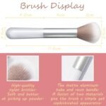 3 Color Matte Pink Blush Palette with Brush, Long Lasting Cheek Makeup, Light and Smooth Blush Powder for Face Beauty - Image 7