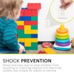 Power Gear Outlet Covers Baby Proofing Child Proof Plug Covers for Electrical Outlets Easy Install Outlet Plug Covers UL Listed Shock Prevention Clear 54614 120 Count - Image 5