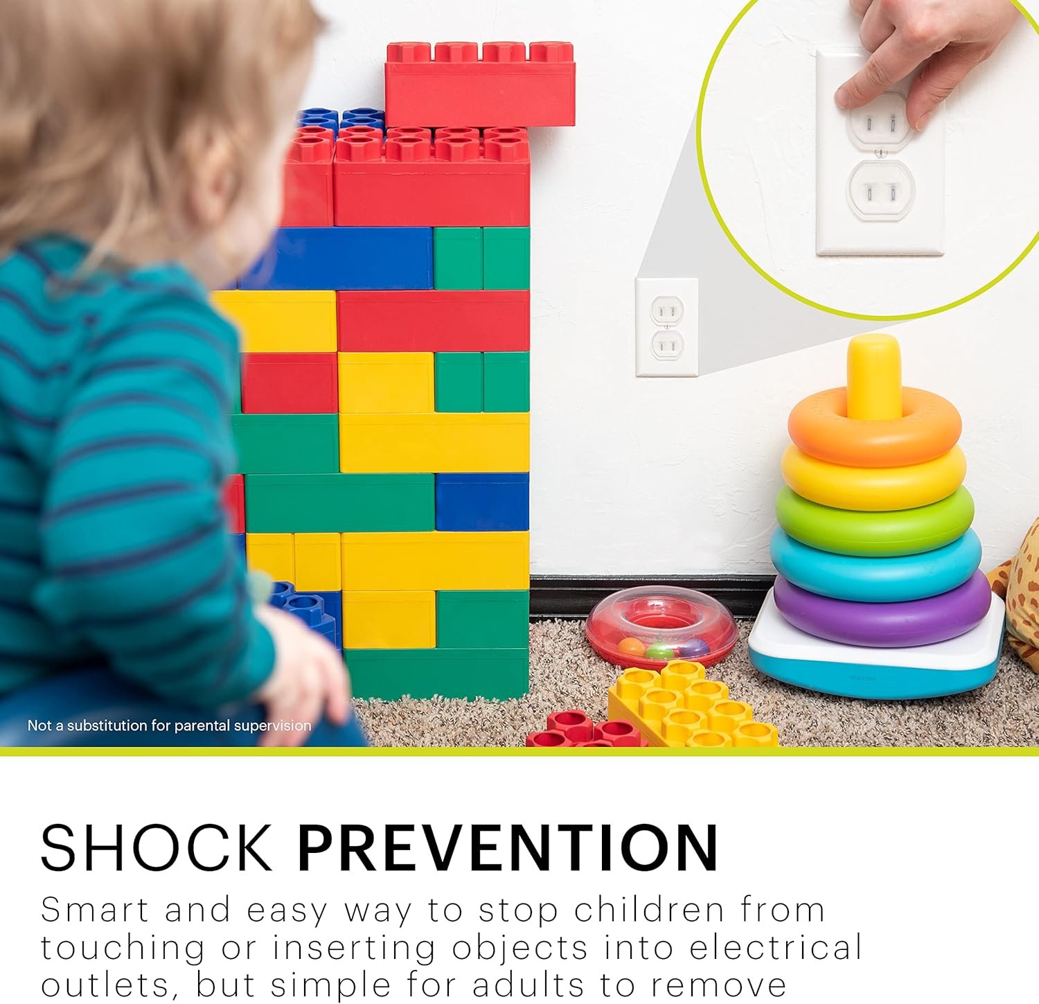 Power Gear Outlet Covers Baby Proofing Child Proof Plug Covers for Electrical Outlets Easy Install Outlet Plug Covers UL Listed Shock Prevention Clear 54614 120 Count - Image 5