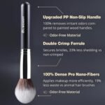 BEAKEY Makeup Brushes Set, Professional Foundation Eyeshadow Concealer Blush Powder Bronzer Applicator, 2 Blender Sponge with Beauty Paper Case,Stocking Stuffers - Image 7