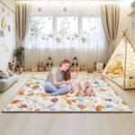 Baby Play Mat for Floor, 50x50 Inch Playmat for Playpen, Thicken Soft Padding Sponge Playmats for Babies and Toddlers Infants, Foldable and Machine Washable Crawling Mat - Image 7
