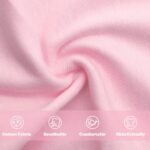 Sarfel 4 Pack Baby Hats 0-6 Months Newborn Hats for Girls with Bow Infant Hat Newborn Beanie Baby Hat and Mitten Set Cotton - Image 4