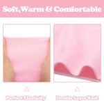 Sarfel 4 Pack Baby Hats 0-6 Months Newborn Hats for Girls with Bow Infant Hat Newborn Beanie Baby Hat and Mitten Set Cotton - Image 5