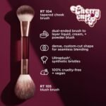 Real Techniques Cherry On Top It’s All Blush Brush, Dual-Ended & Multipurpose Makeup Brush for, Powder, Liquid & Cream Blush, Synthetic Bristles, Vegan & Cruelty-Free Face Brush, 1 Count - Image 3