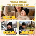 ZOORON Toddler Beanie Baby Kids Beanies Warm Winter Hat Knit Skull Cap for Boys & Girls Soft Children Infant Hat - Image 3
