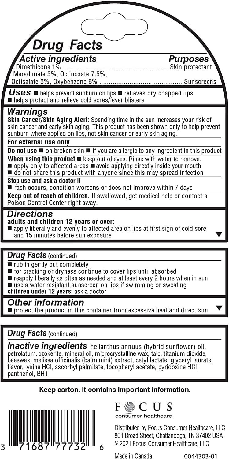 Herpecin L Lip Balm Stick with SPF30 and Lysine; Protects & Treats Cold Sores & Fever Blisters, Chapped Lips, 0.1oz - 2 Pack - Image 4