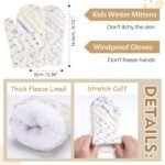 Kids Toddlers Winter Beanie Hats Gloves Neck Scarf Warm Knit Set Gifts for 0 6 12 Months 1 2 3 4-8 Year Old Baby Boys Girls - Image 4