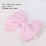 DRESHOW BQUBO Newborn Hospital Hat Infant Baby Hat Cap with Big Bow Soft Cute Knot Nursery Beanie - Image 4