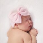 DRESHOW BQUBO Newborn Hospital Hat Infant Baby Hat Cap with Big Bow Soft Cute Knot Nursery Beanie - Image 5