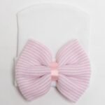DRESHOW BQUBO Newborn Hospital Hat Infant Baby Hat Cap with Big Bow Soft Cute Knot Nursery Beanie - Image 8