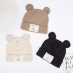 KIDOCHEESE Toddler Beanie Baby Boy Infant Kids Beanie Bear Ears Hats Warm Autumn Winter Caps - Image 5
