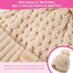 Baby Beanie Hats with 2-Pack,Warm Winter Hats for Boys and Girls,Infant Fleece Lined Toddler Baby Hats for 0-36 Month - Image 5
