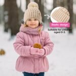 Baby Beanie Hats with 2-Pack,Warm Winter Hats for Boys and Girls,Infant Fleece Lined Toddler Baby Hats for 0-36 Month - Image 7