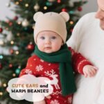 Baby Winter Beanie Hat,Kids Cute Bear Ears Soft Knit Beanie for Infant Boys Girl Warm Winter Hat Caps - Image 3